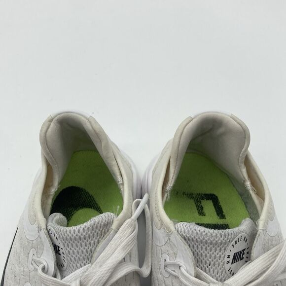 Mens Size 9.5 Nike Free RN 2018 942836-100 White Running Shoes Sneakers - Picture 9 of 10